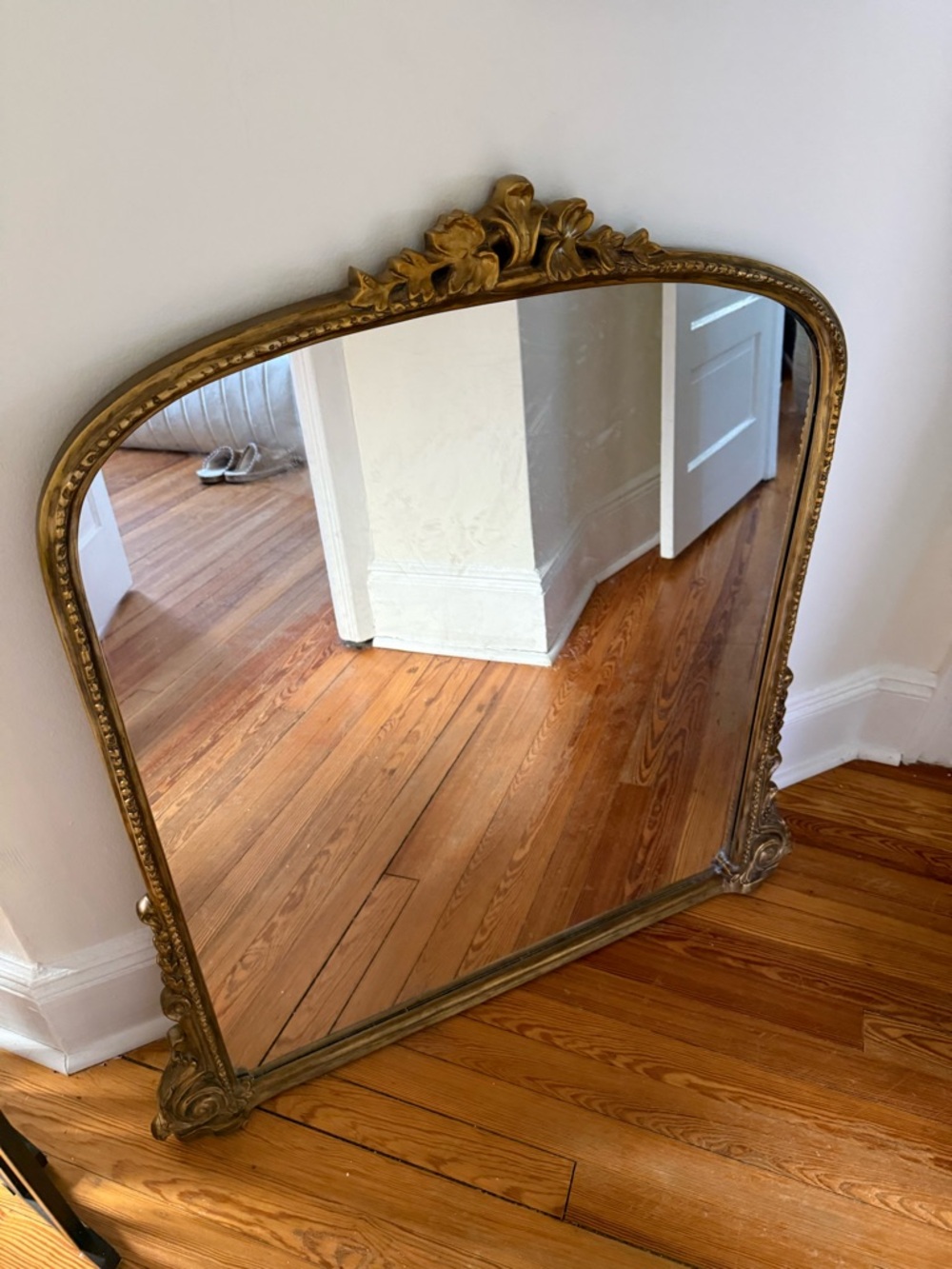 Anthropologie Gold Wall Primrose Mirror 3ft